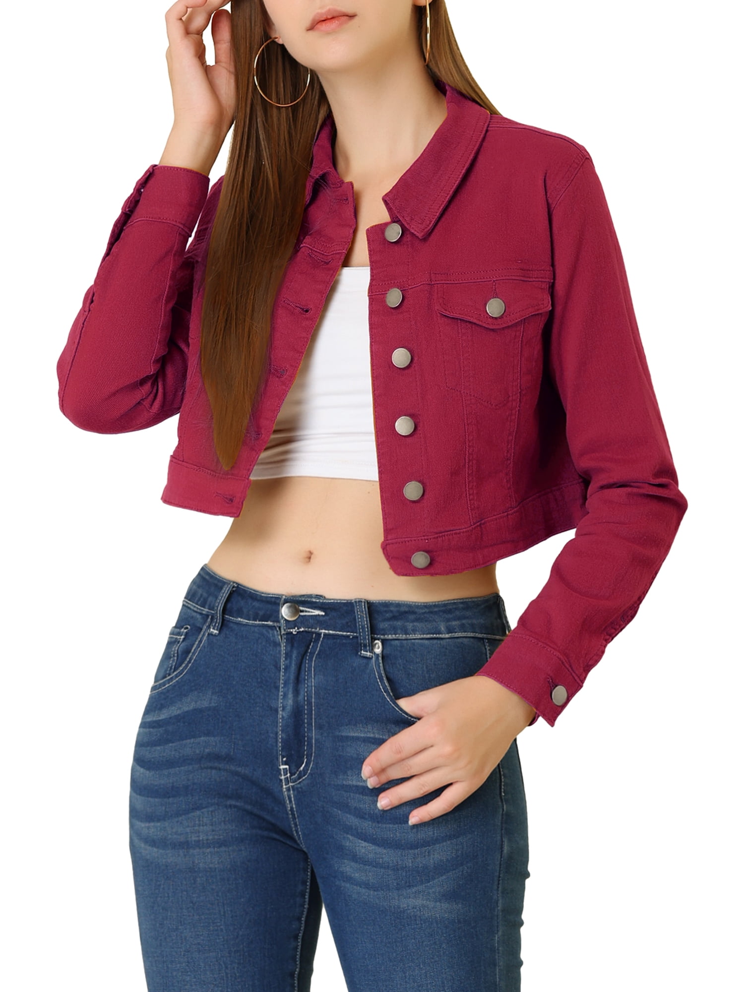 Buy online Women Maroon Solid Jacket from western wear for Women by Showoff  for ₹1489 at 65% off | 2024 Limeroad.com
